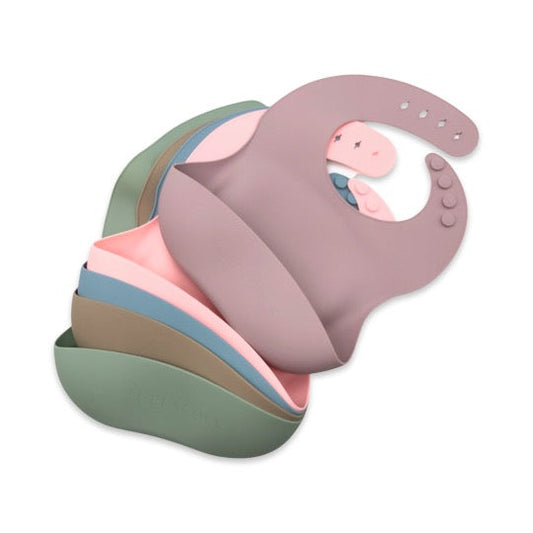HeyPEACOCK Silicone Bibs (Combo Packs)