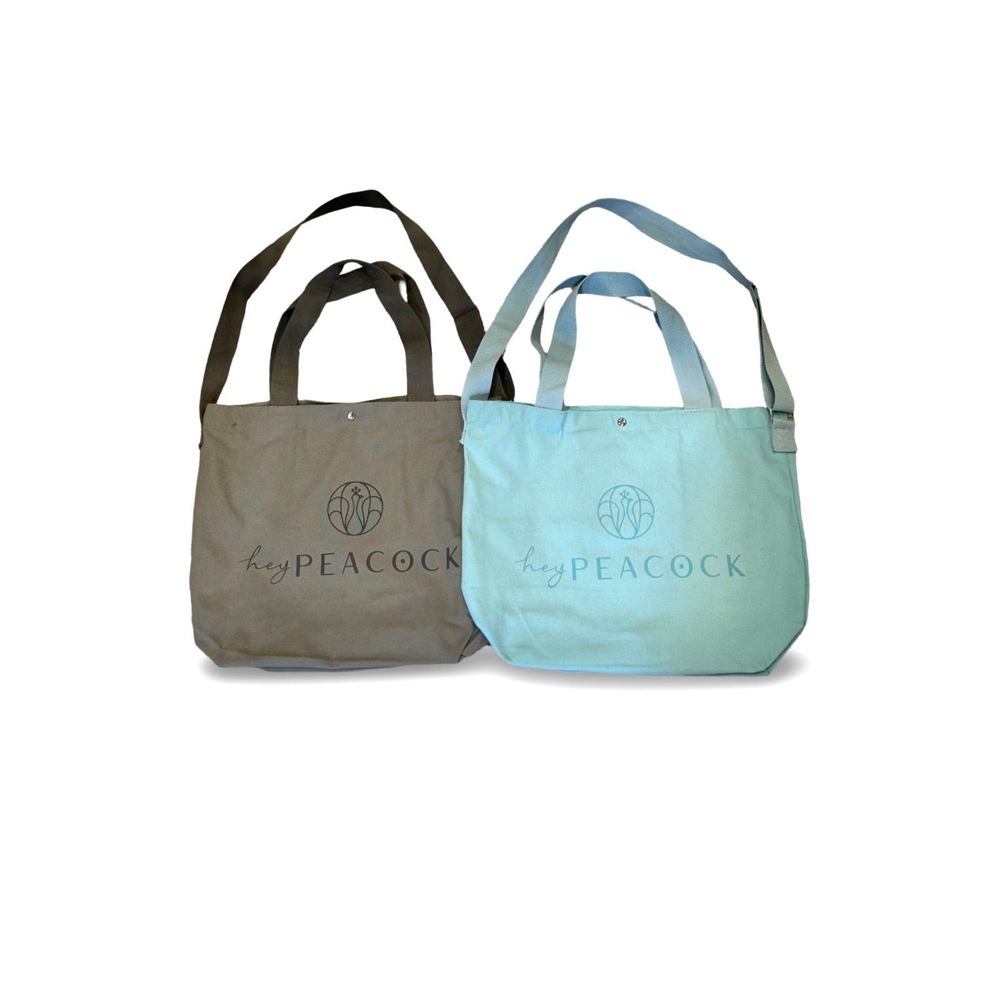 Tote Canvas Bag: HeyPeacock (Move Mountains)