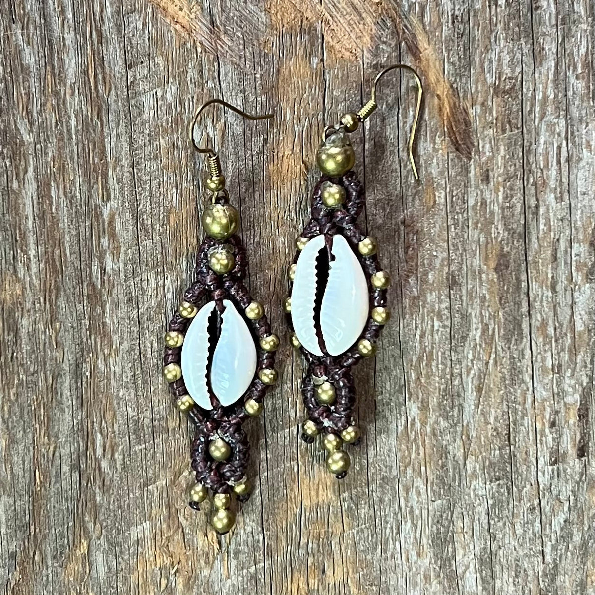 Cowrie Shell Earrings — Fair‑Trade, Natural, Handcrafted by Odyssey Importing