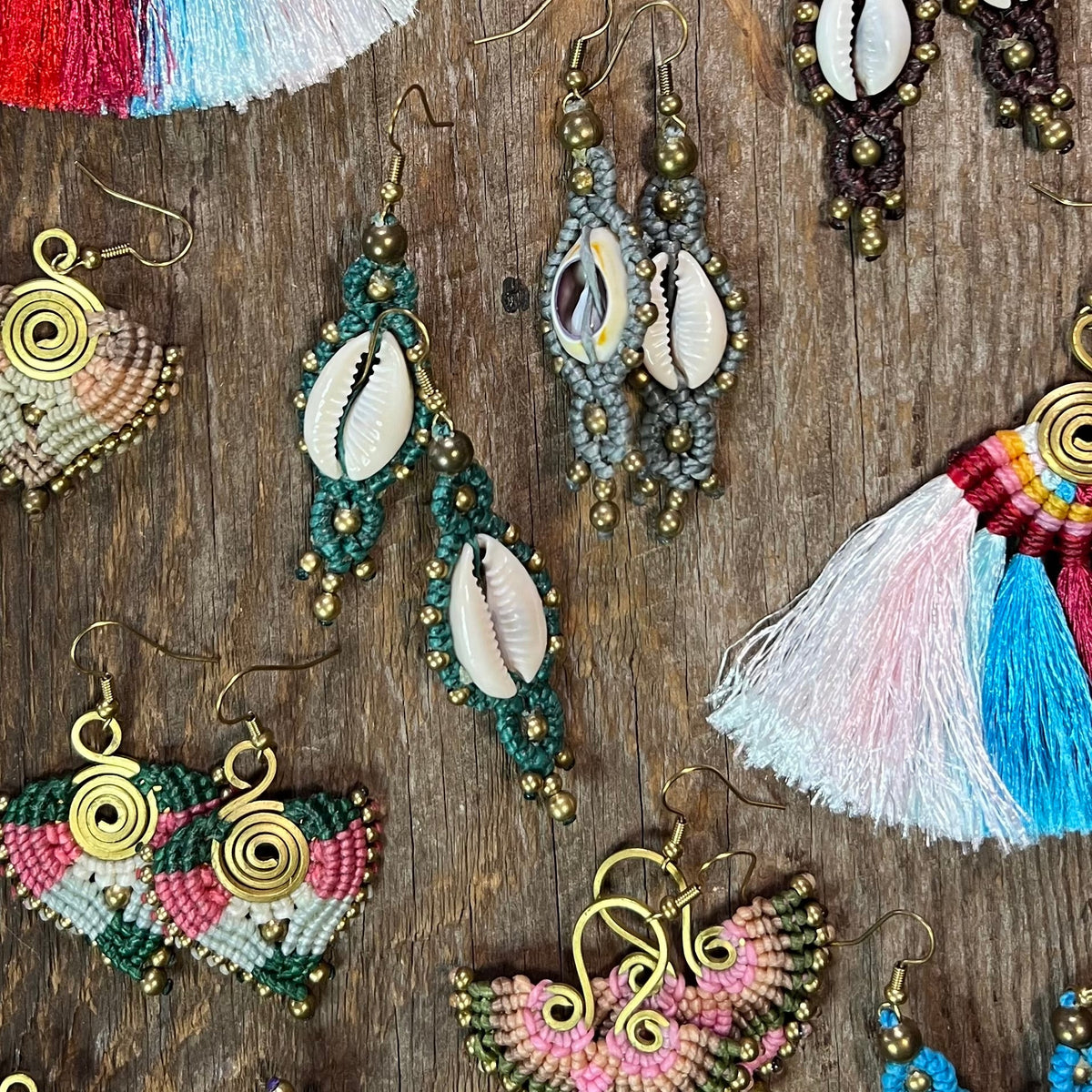 Cowrie Shell Earrings — Fair‑Trade, Natural, Handcrafted by Odyssey Importing