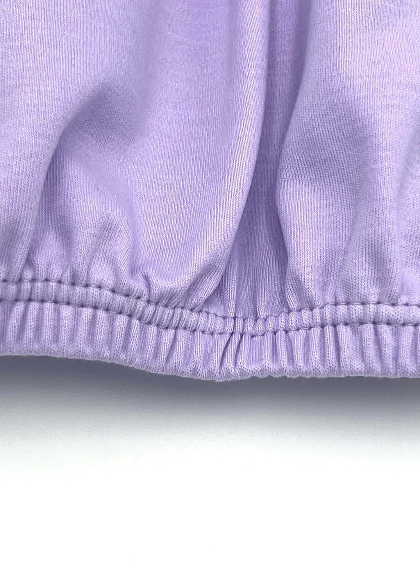 100% PIMA Cotton Newborn Pleated Gown & Hat Set: Lavender (0-6 months)