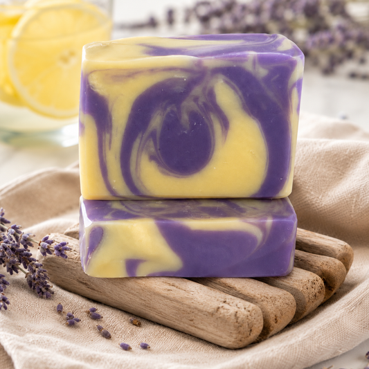 Lavender Lemonade Artisan Soap  Refreshing Lemon Lavender Scented Soap