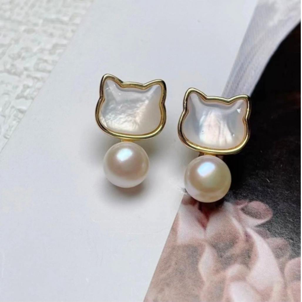 Mother of Pearl & Freshwater Pearl | Earrings + Necklace + Ring