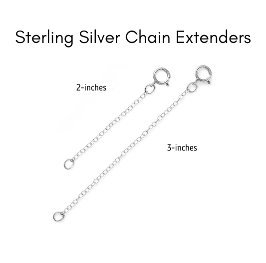 Sterling Silver Chain Extender For Necklace