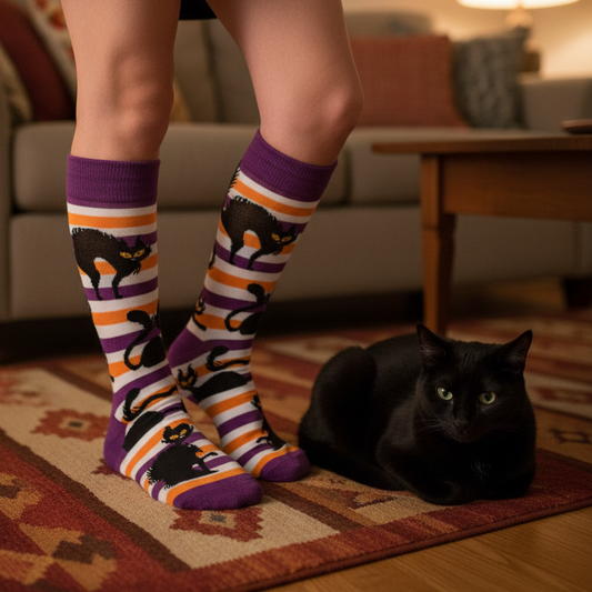 Halloween Cat Socks
