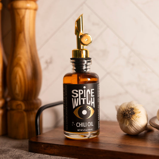 Chili Oil + Spout- Spicy Cooking Oil with Kitchen Spout