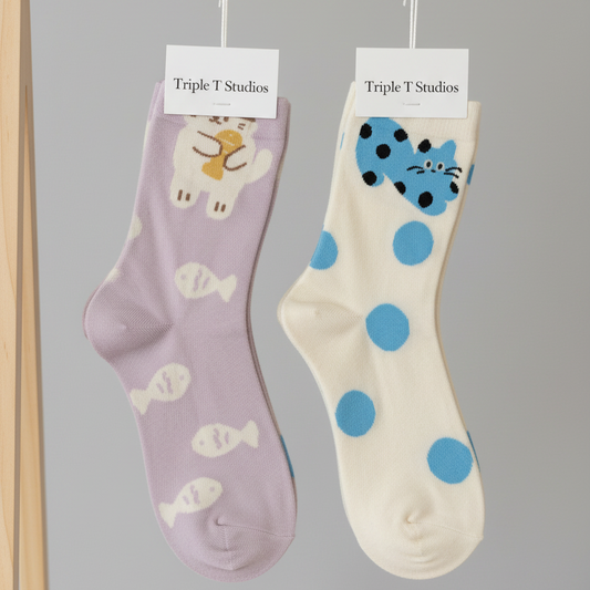 Cat Socks 2-pack