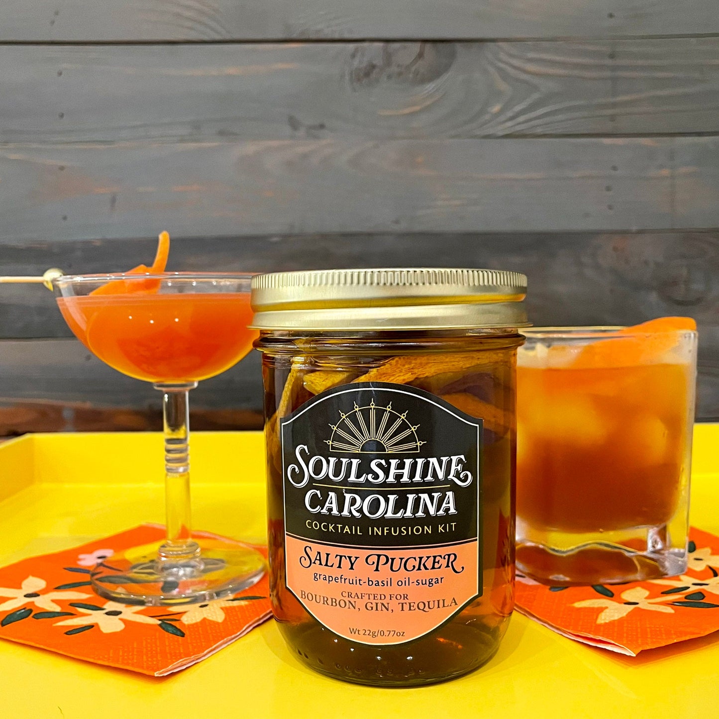 Salty Pucker cocktail infusion kit - Grapefruit+Basil