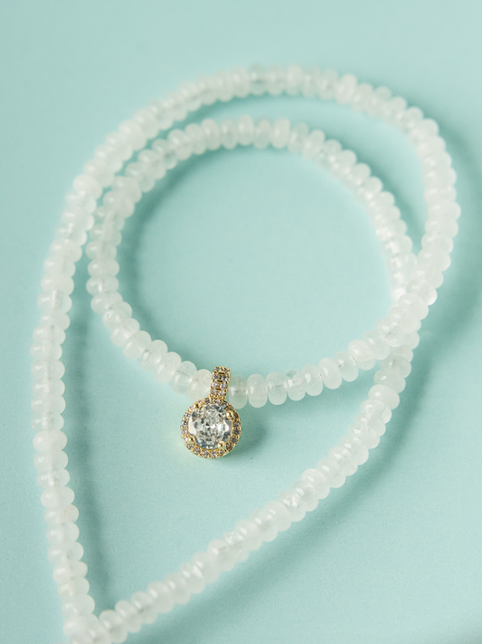 Simply White Beaded Necklace