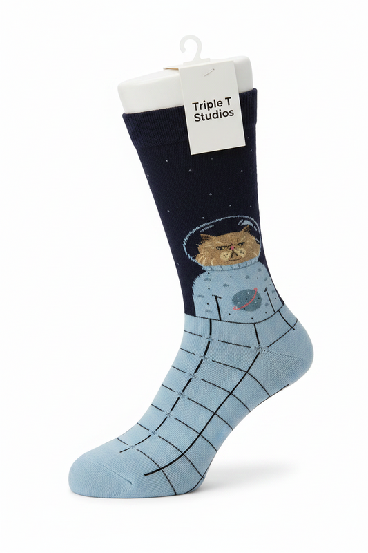 Space Cat | Unisex Crew Socks