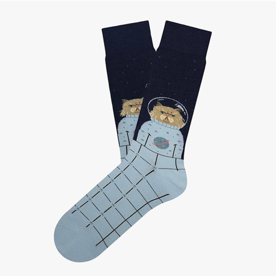 Space Cat | Unisex Crew Socks
