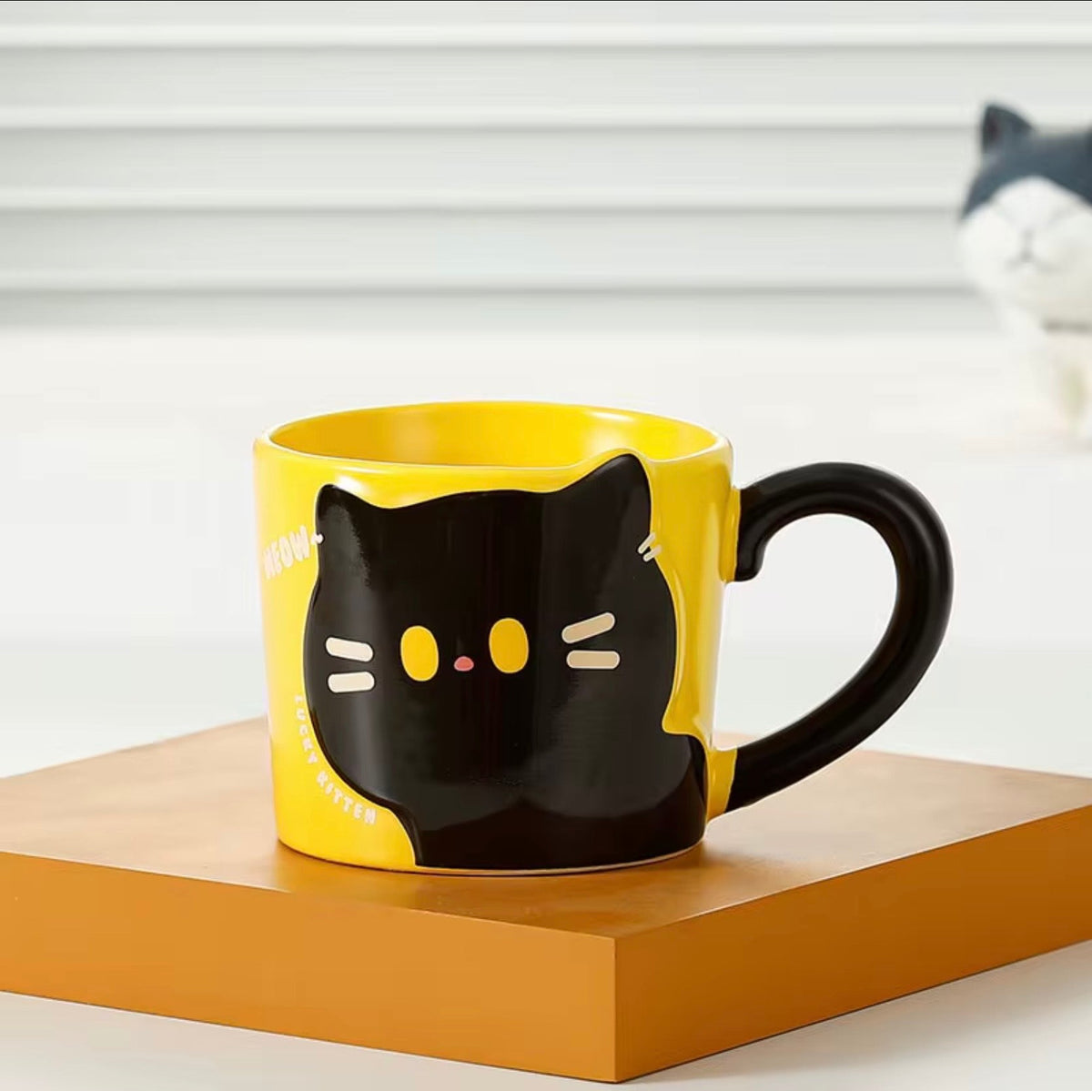 Cute Cat | Bright Ceramic Mug