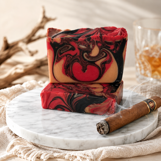 Tabac & Leather Artisan Soap | Masculine Handmade Soap