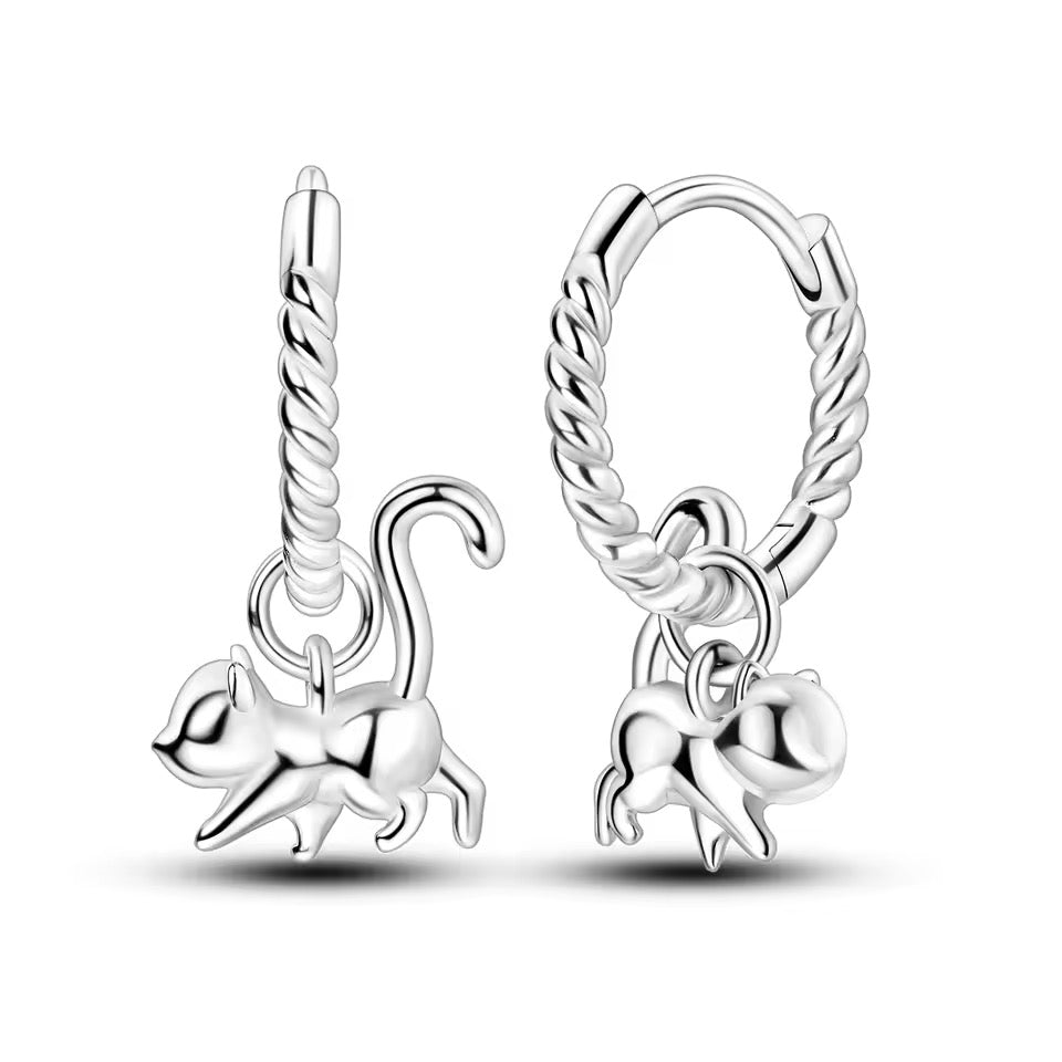 Acrobat Cat Earrings