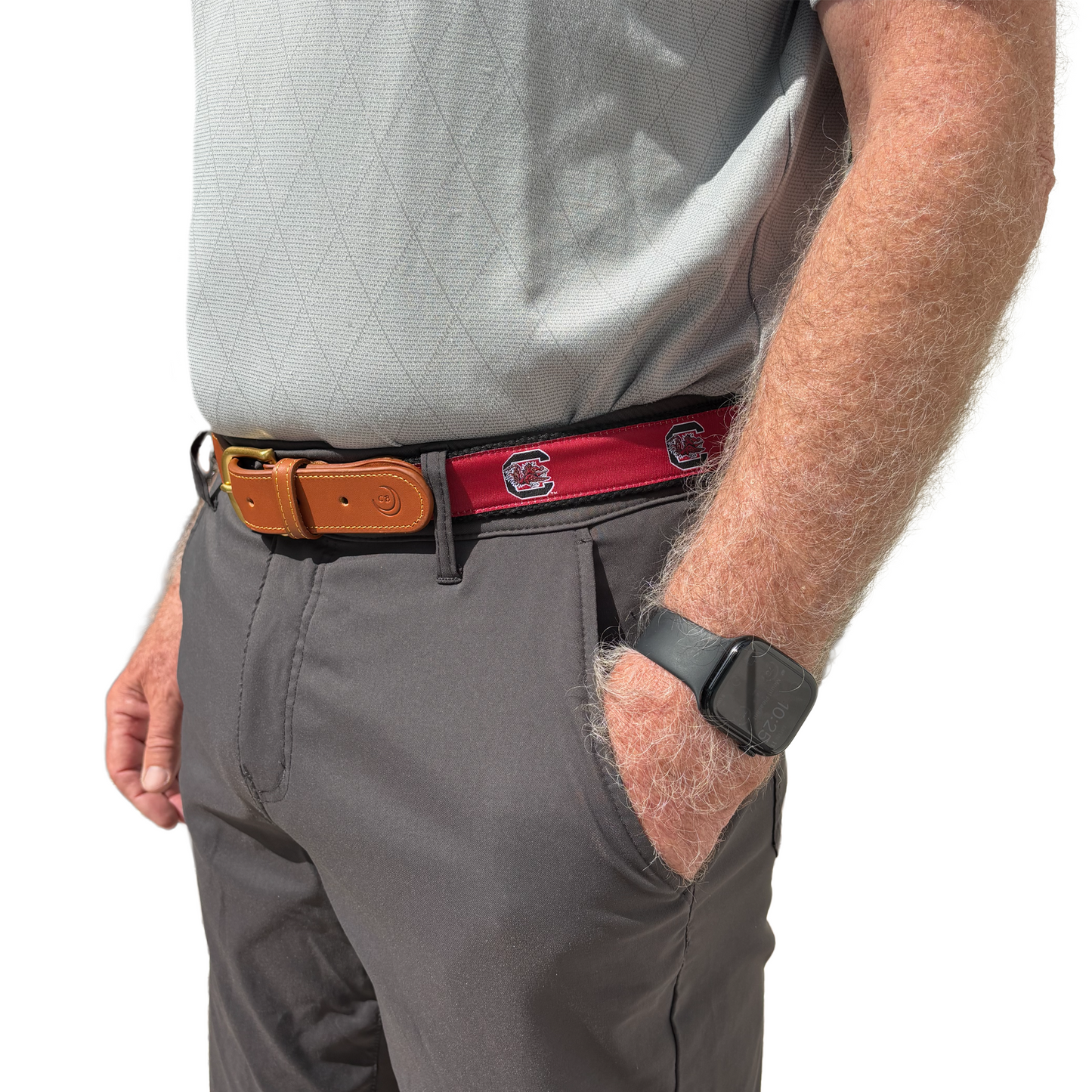 University of South Carolina (USC) Gamecocks All-Occasion Logo Canvas Belt