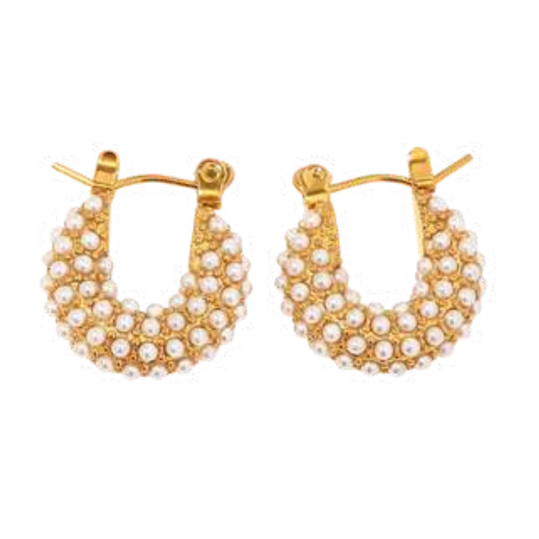 Mini Pearl Hoop
