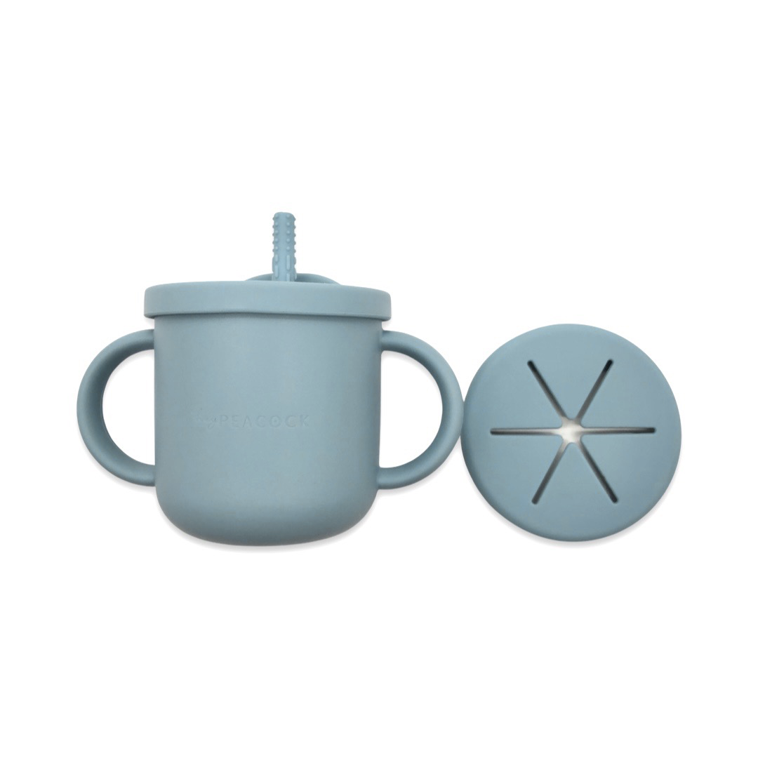HeyPeacock Baby and Toddler Silicone Drinking/Snack Cup Sets