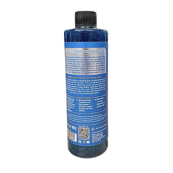 SOCAR Wash n Wax - pH Neutral Car Wash Soap Infused with Carnauba Wax