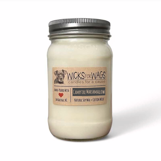 Campfire Marshmallow | Large Mason Jar