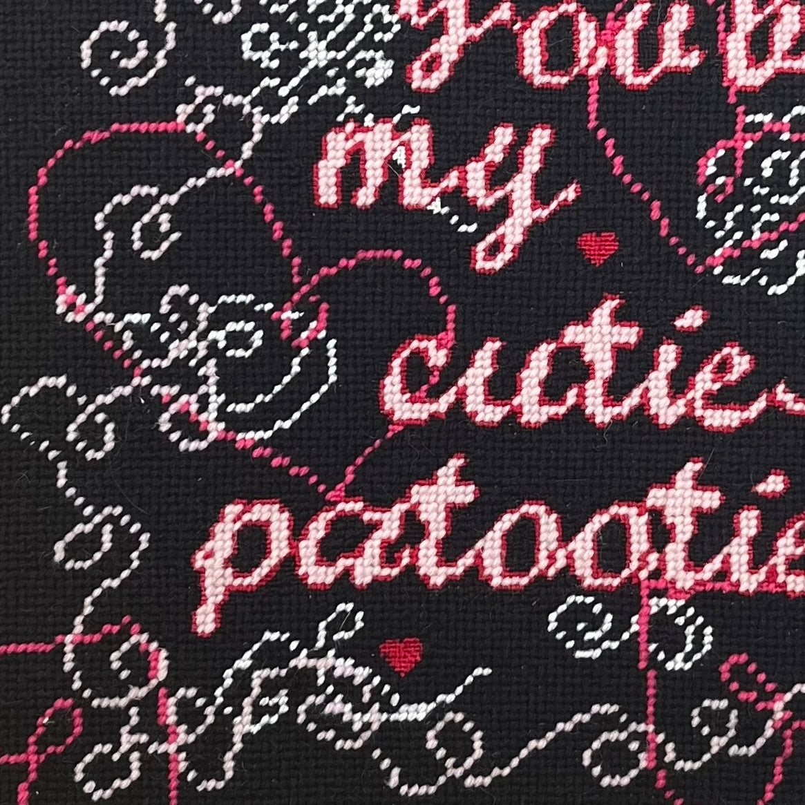 needlepoint CUTIE-PATOOTIE