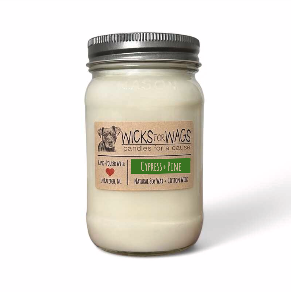 Cypress + Pine | Large Mason Jar