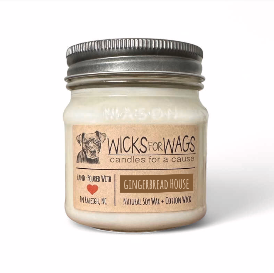 Gingerbread House | 8oz Mason Jar