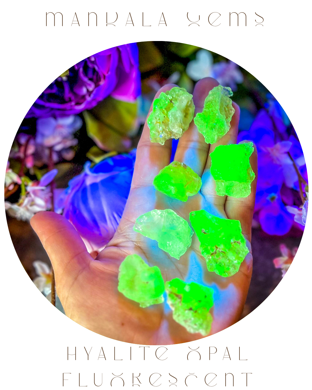 Hyalite Opal, Kryptonite,  Fluorescent Minerals