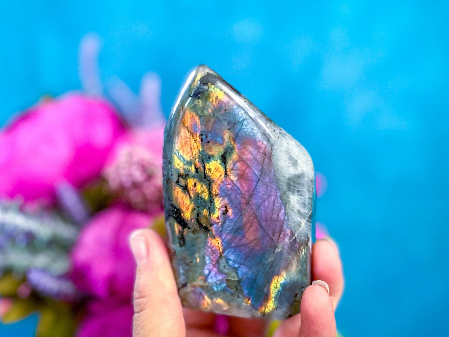 Purple Labradorite Crystal Freeform, Rainbow Labradorite, White Labradorite, Grey Labradorite