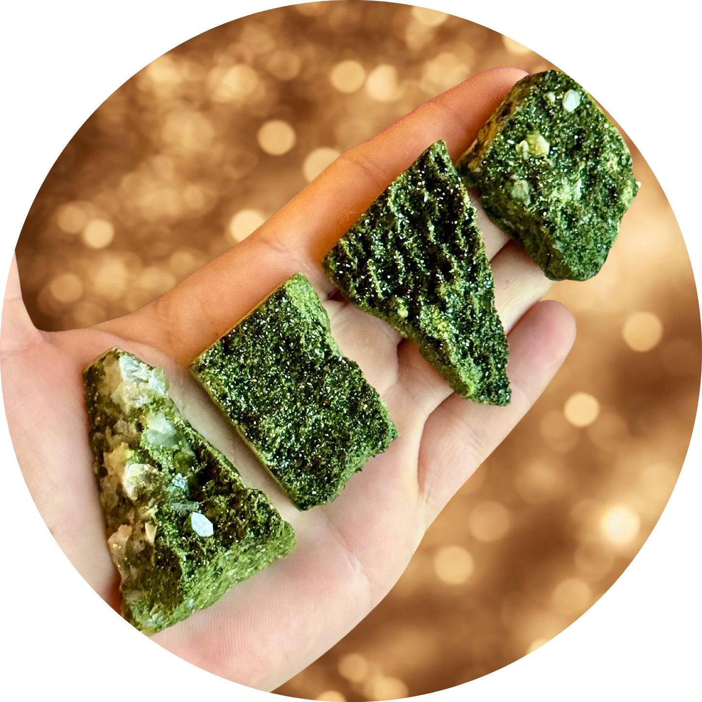 Forest Epidote Specimens from Turkey, Epidote and Quartz, Epidote Clusters