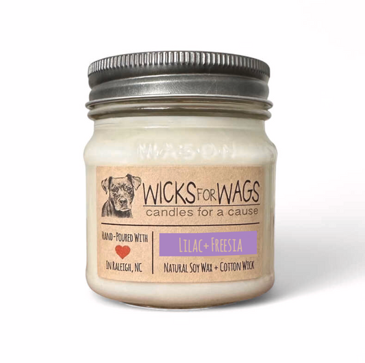 Lilac + Freesia | 8oz Mason Jar