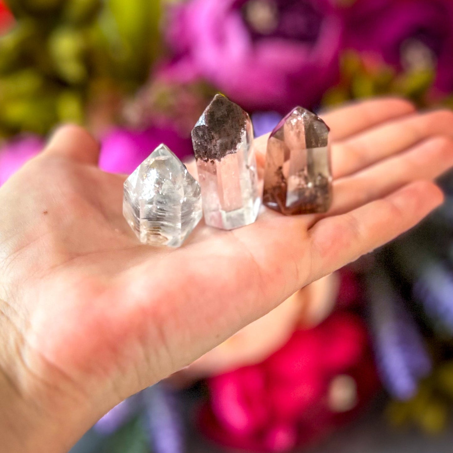 Included Quartz Mini Towers, Garden Quartz