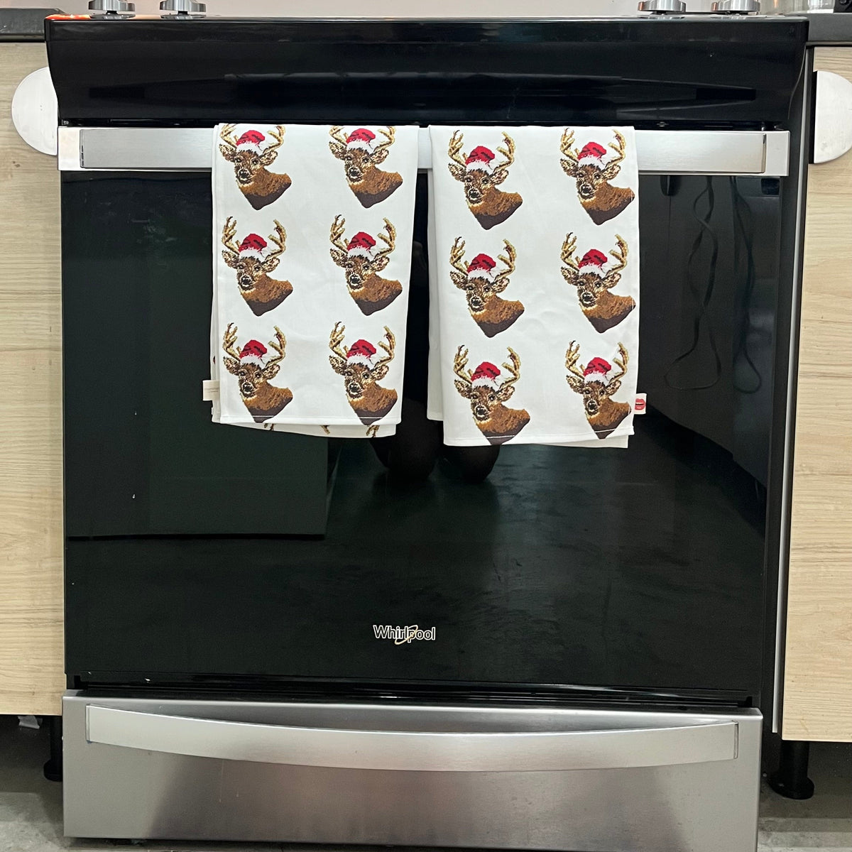 WHAT THE BUCK?! tea towel