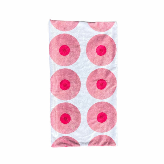 the GIRLS booby baby burp cloth