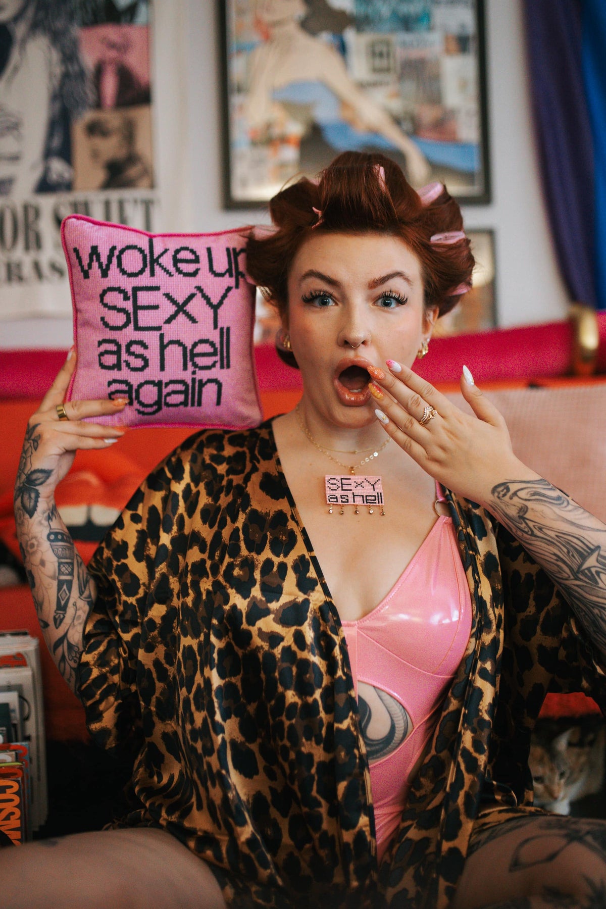 pink on pink WOKE UP SEXY AS HELL AGAIN