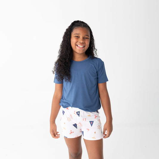 Nautical Youth Girls Shorts Set
