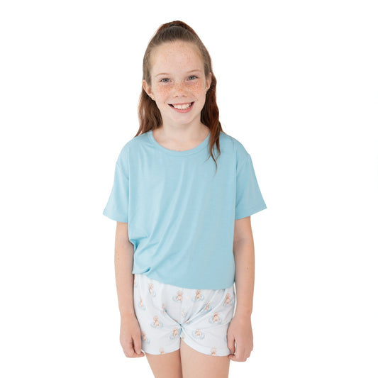 Puppy Pool Party Youth Girls Shorts Set