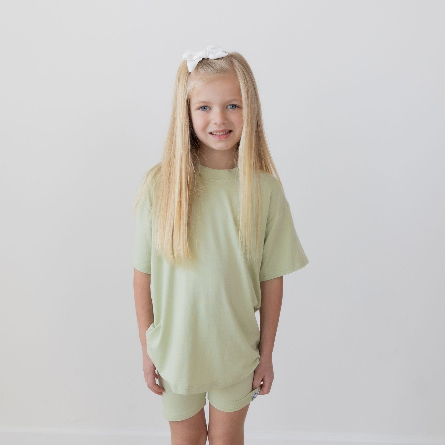 Pistachio Toddler Biker Shorts