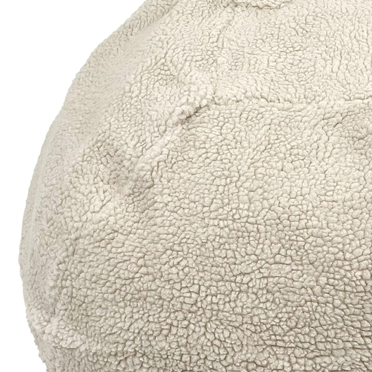 Sherpa Puff Ball Bean Bag Pet Bed