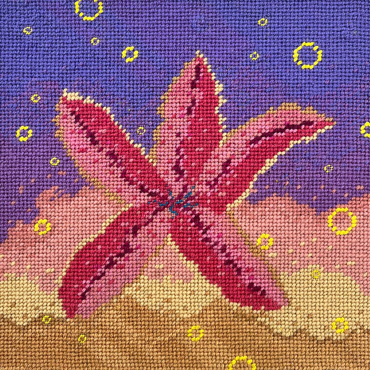 Harry Heissmann x Mommani Threads needlepoint STARRY
