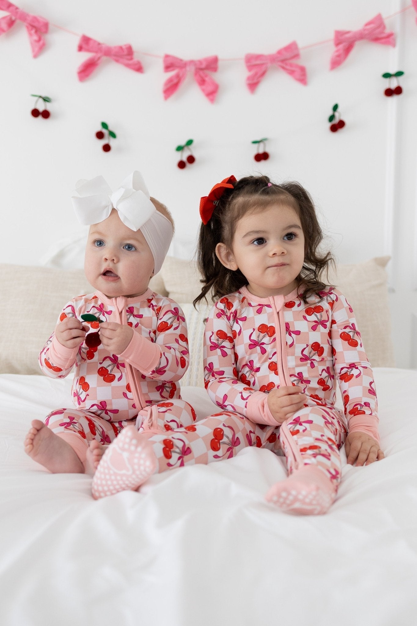 Sweet Cherry Love Baby PJs
