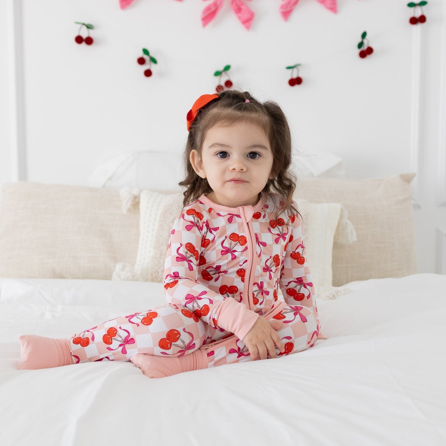 Sweet Cherry Love Baby PJs