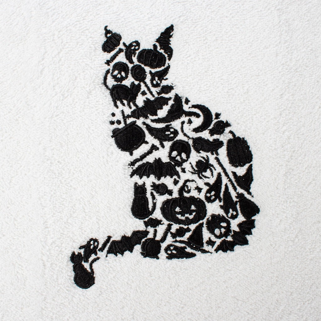 Halloween Cat Hand Towel