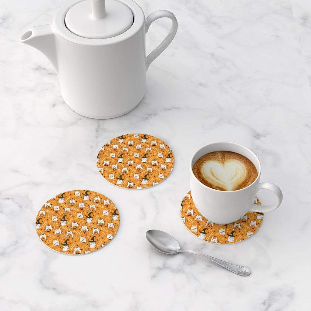 Seasonal Holiday Cat Coasters