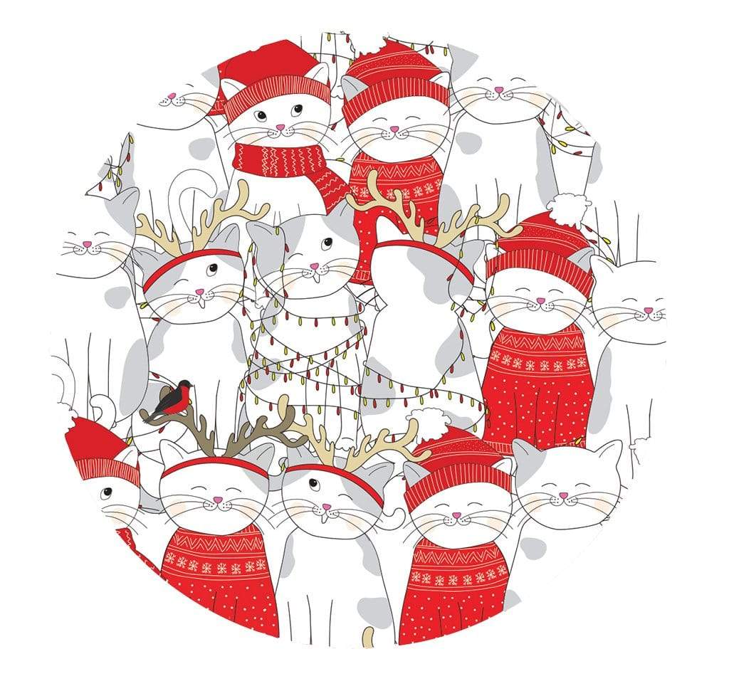 Seasonal Holiday Cat Coasters