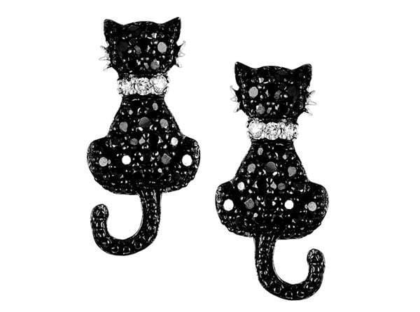 Black Cat Earrings