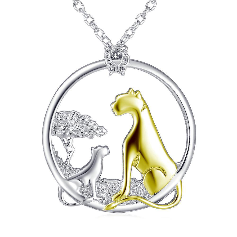Lion and Cub Necklace