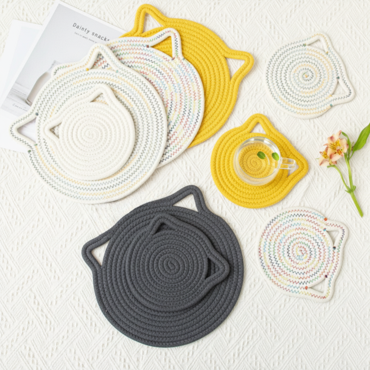 Cat Head Trivet | Four Colors