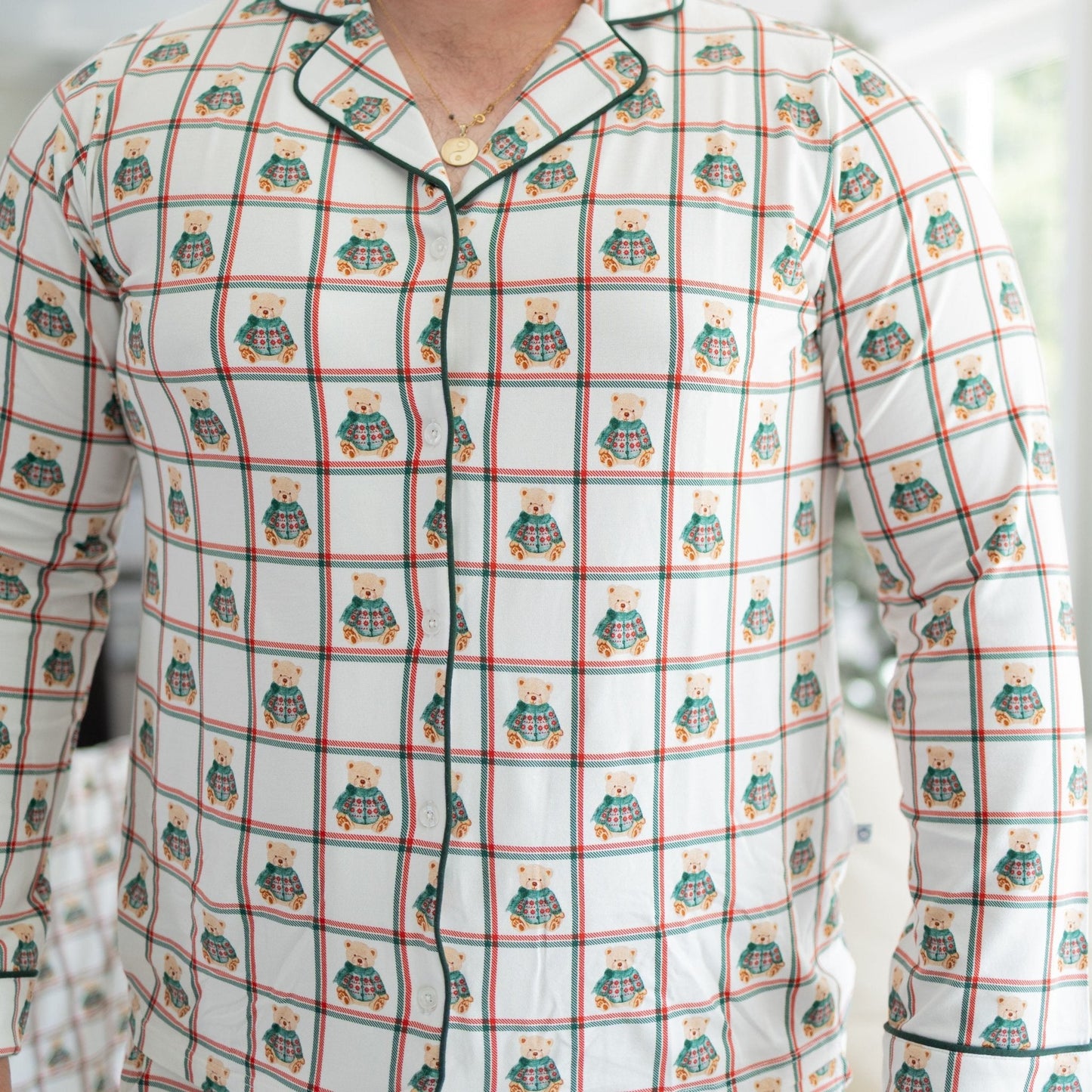 Vintage Teddy Unisex Adult Button Down Set