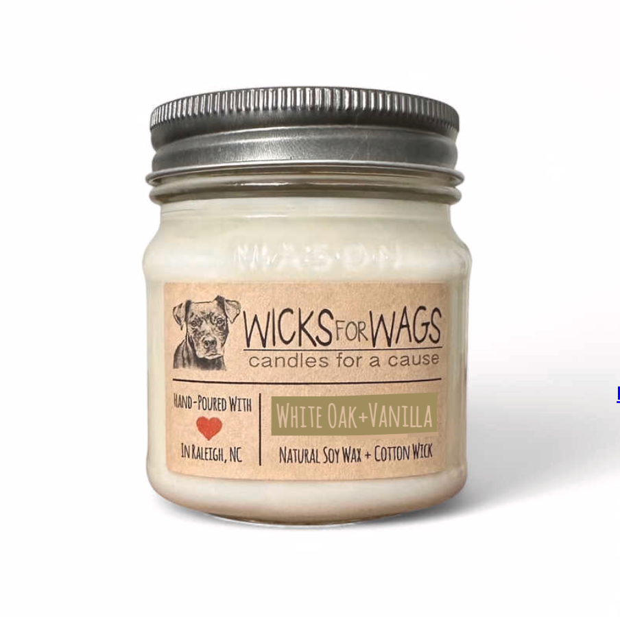 White Oak + Vanilla | 8oz Mason Jar