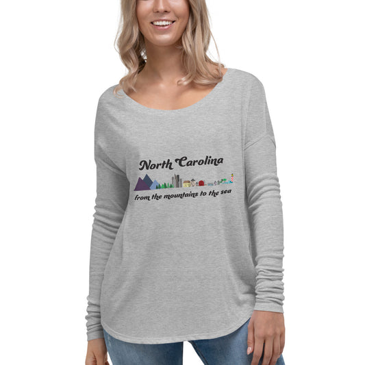 Ladies' Long Sleeve Tee - North Carolina